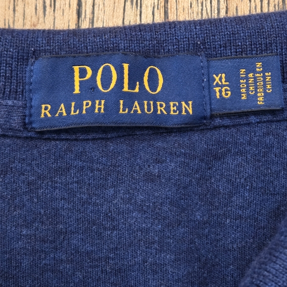POLO By Ralph Lauren Mens Blue XL 100% Cotton Polo Shirt - Picture 3 of 12